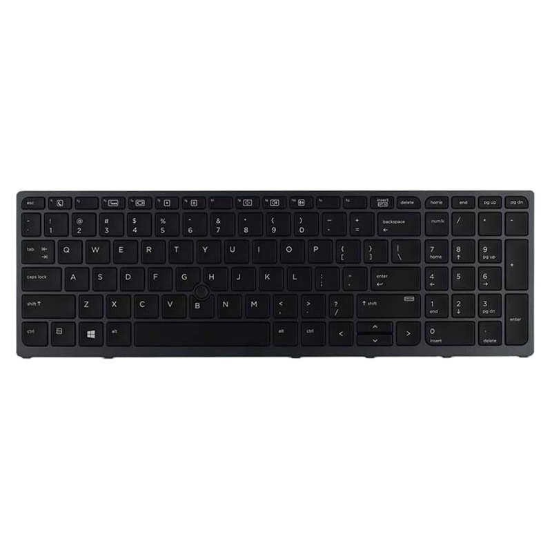 HP Backlit keyboard assembly (Germany) Clavier