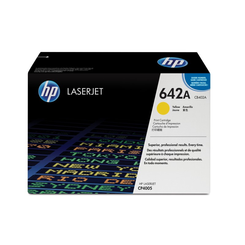 HP 642A Yellow Original LaserJet Toner Cartridge Cartouche de toner 1 pièce(s) Jaune