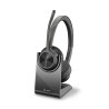 POLY Voyager 4320 UC Casque Sans fil Arceau Bureau Centre d'appels USB Type-C Bluetooth Socle de chargement Noir